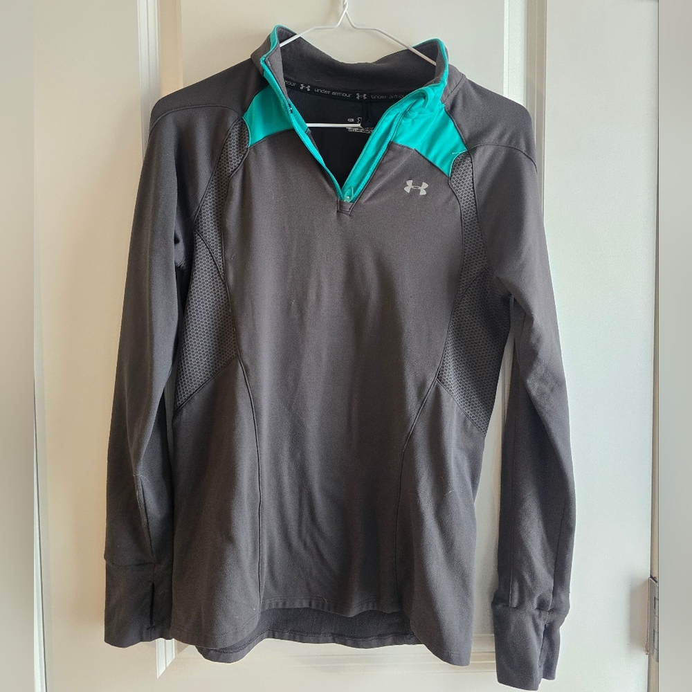 Under Armour Gray and Teal Blue Jacket